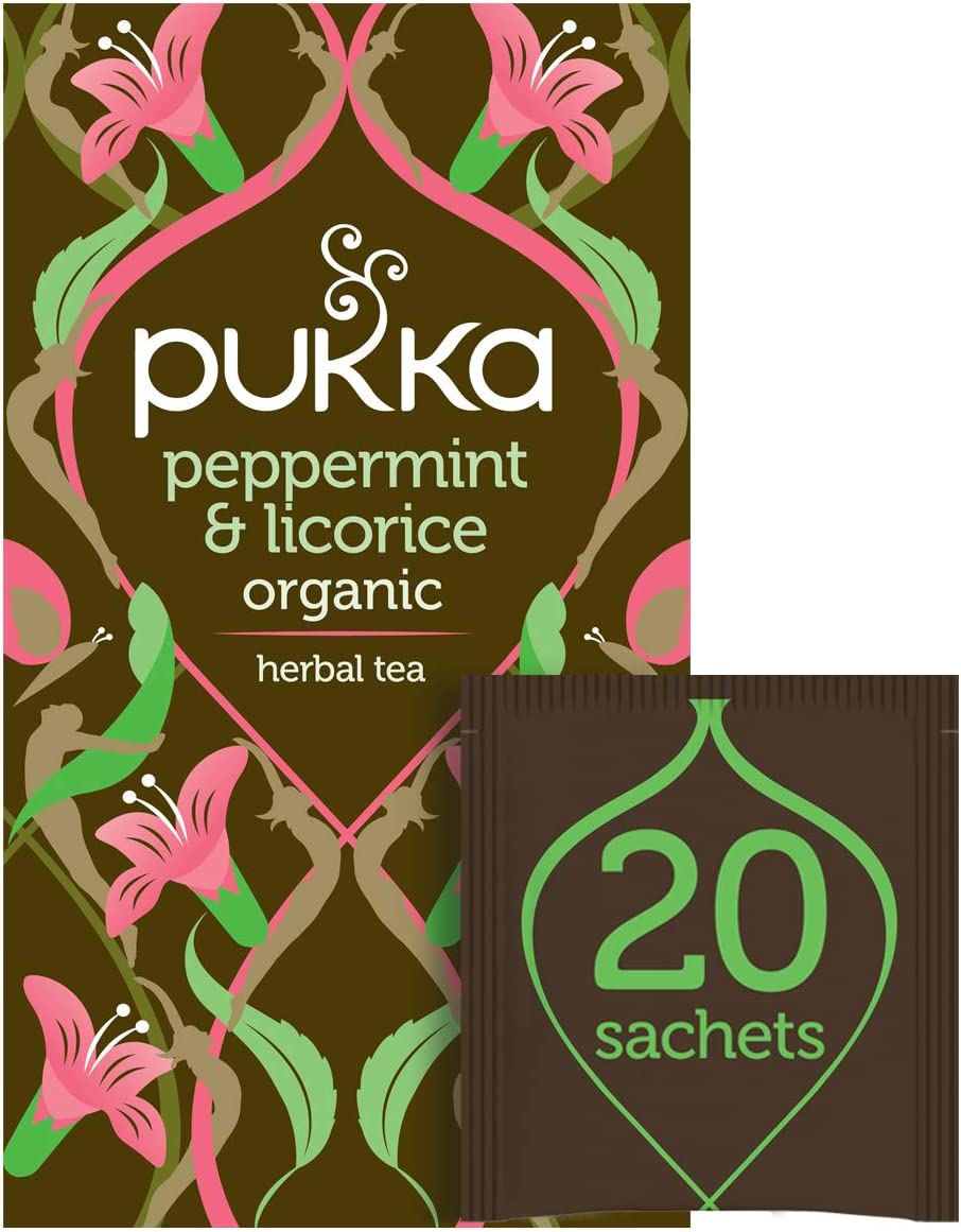 Pukka Peppermint & Licorice Herbal Tea 20 Count