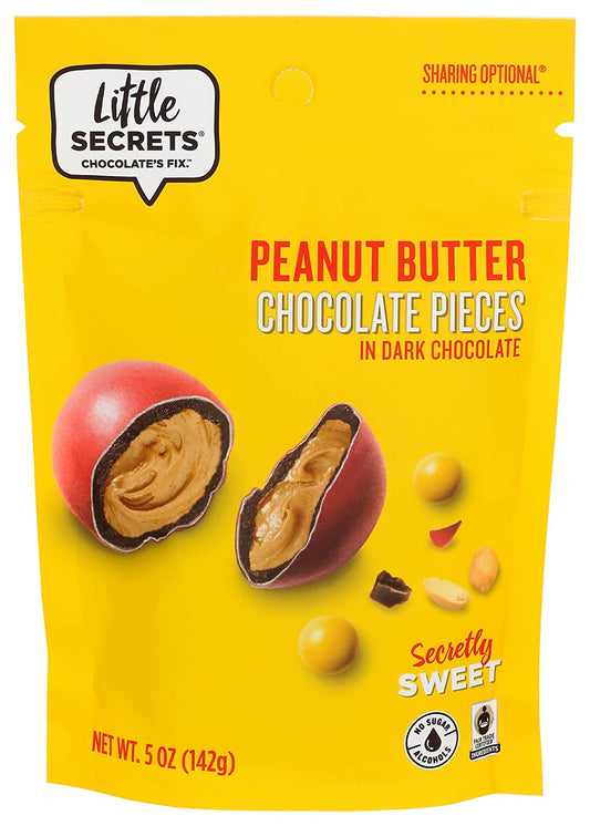 LITTLE SECRETS Candy Chocolate Dark Peanut Butter, 5 oz