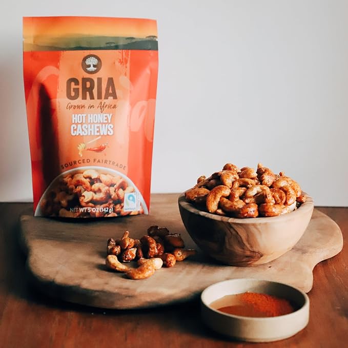 Hot Honey Fairtrade Cashews, 5 oz (Pack of 1)