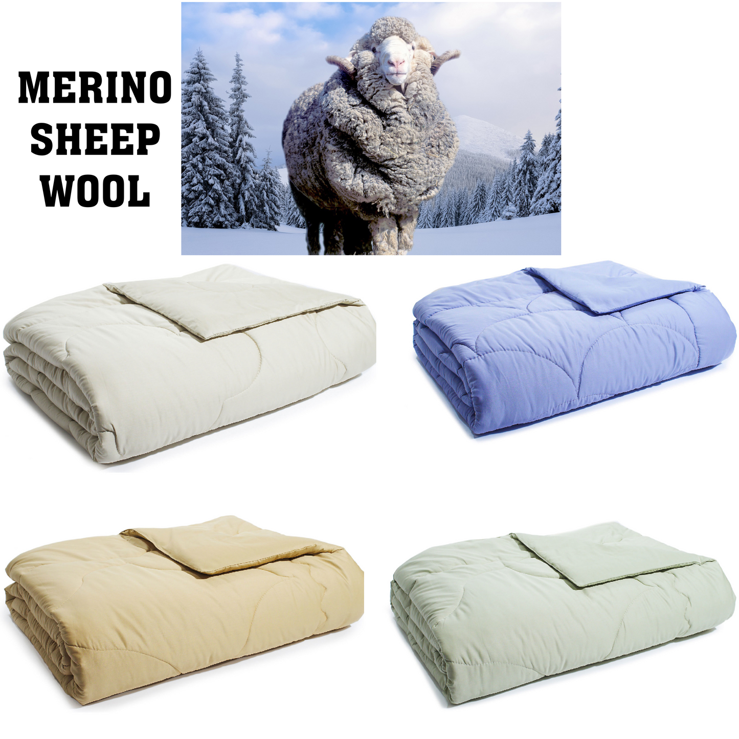 MYMERINO®-COLOR COMFORTER (Queen/King 3 Colors)