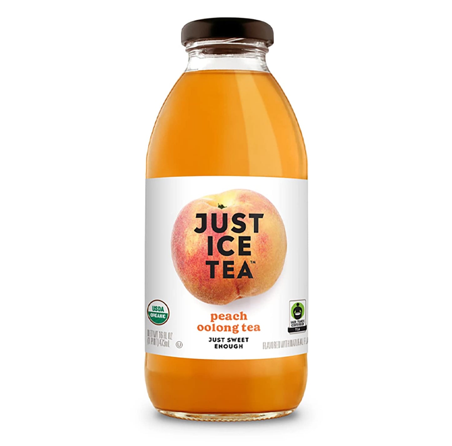 Just Ice Tea Organic Peach Oolong Tea, 16 FZ