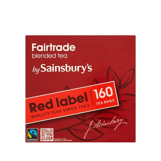 Sainsbury's Red Label Back Tea | 160 Teabags | Fairtrade Tea from England- SET OF 4