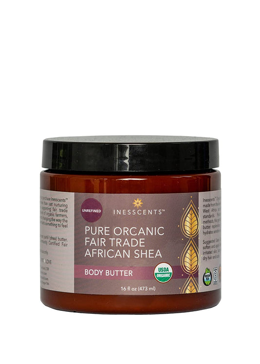 Inesscents Aromatic Botanicals Organic Fair Trade African Shea Butter 16 oz. Tub