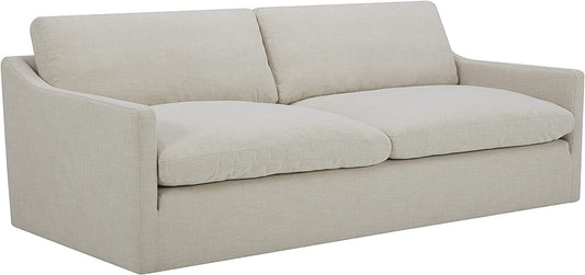 Amazon Brand – Stone & Beam Rustin Contemporary Deep-Seated Sofa Couch, 89"W, Cream