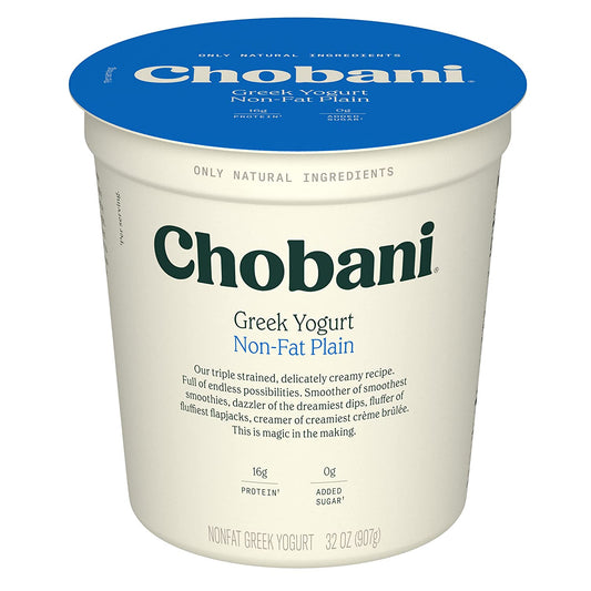 Chobani Non-fat Greek Yogurt, Plain 32oz