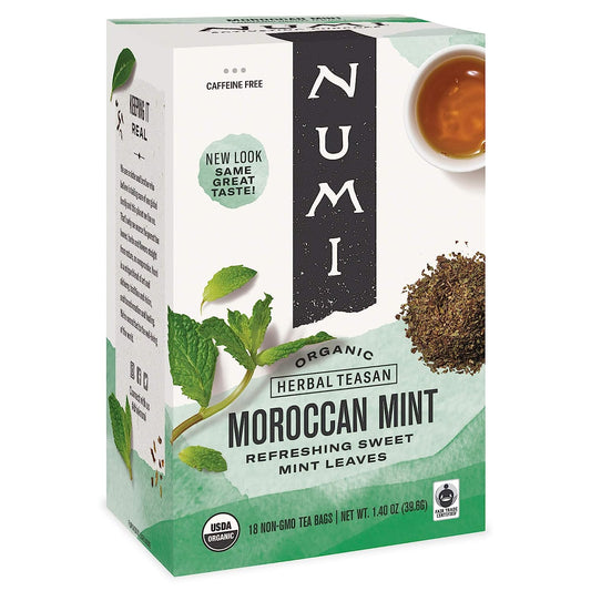 Numi Organic Tea Moroccan Mint, 18 ct