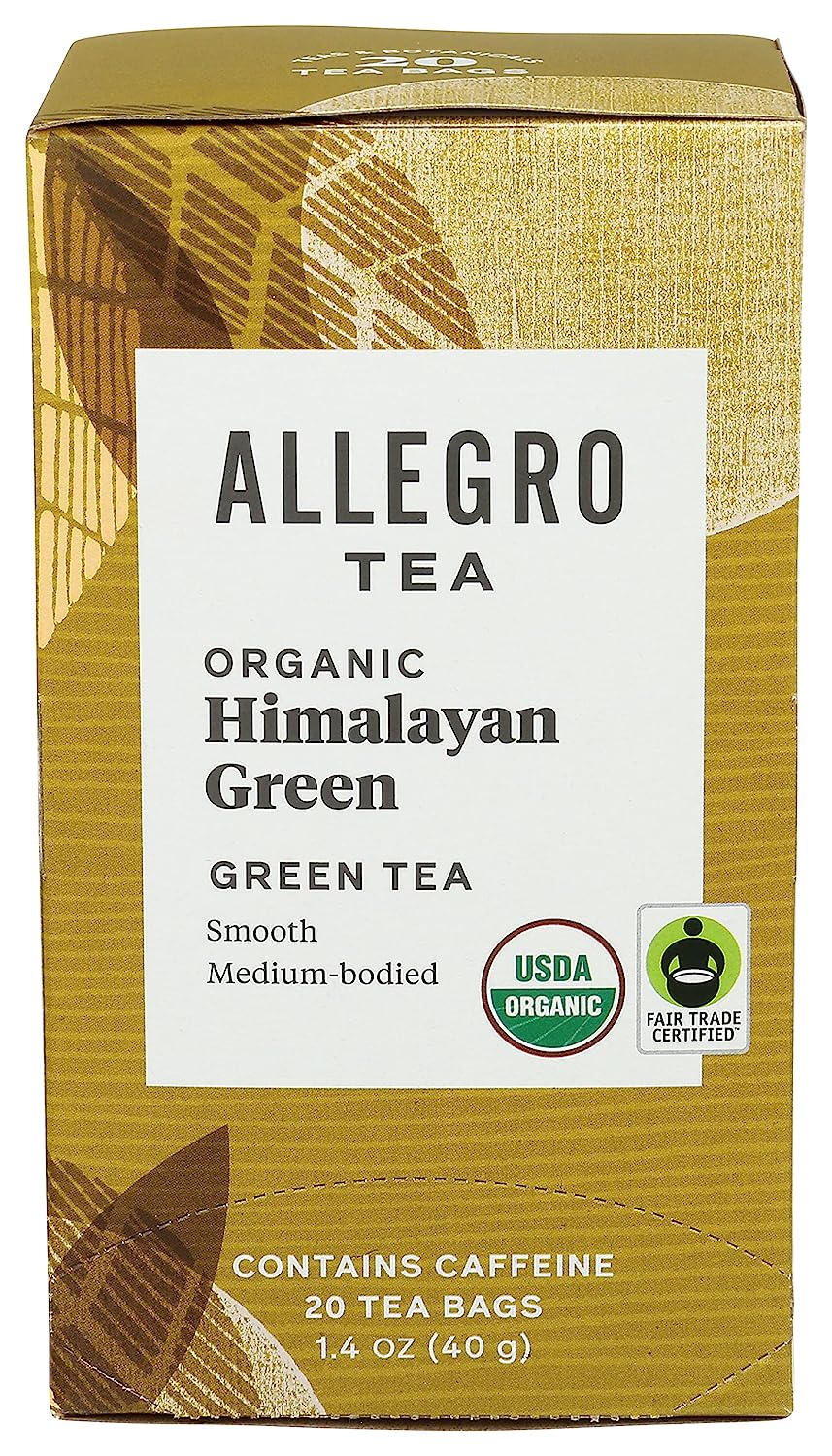 Allegro Tea, Organic Himalayan Green Tea Bags, 20 ct