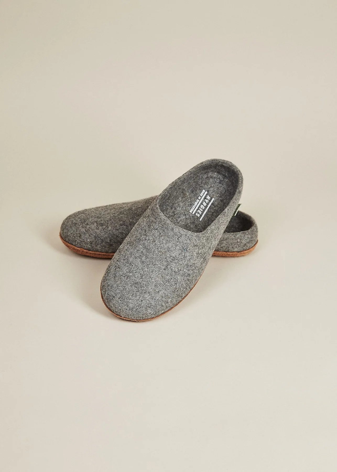 Women's Natural Sole Low Back Wool Slippers