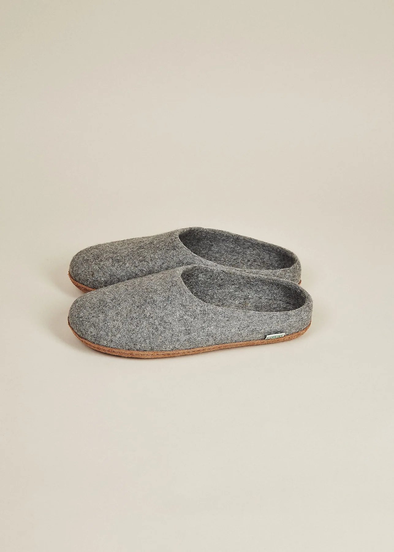 Women's Natural Sole Low Back Wool Slippers